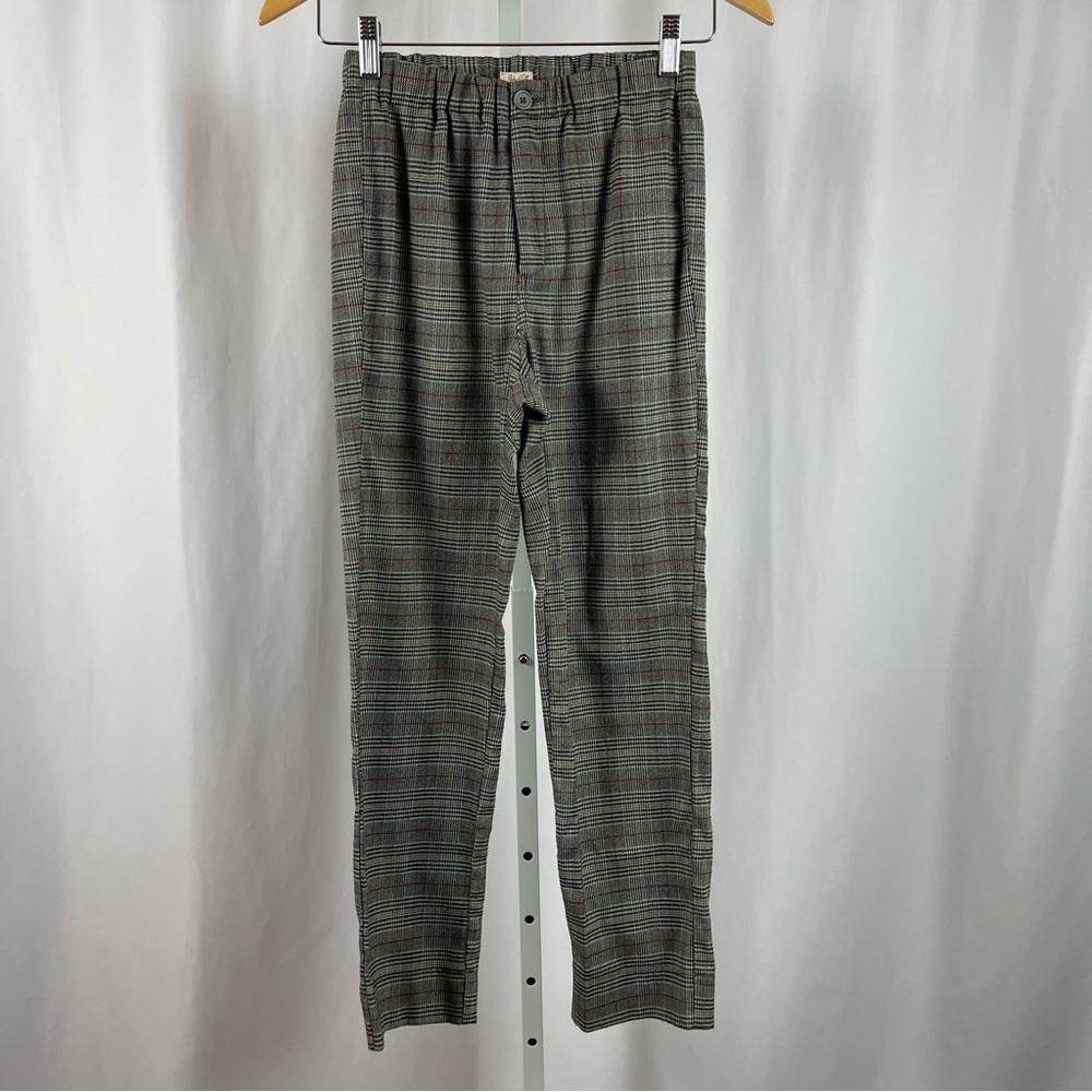 John Galt Shanghai Small Plaid Retro High Waist Tapered Pants Dark Academia Fall